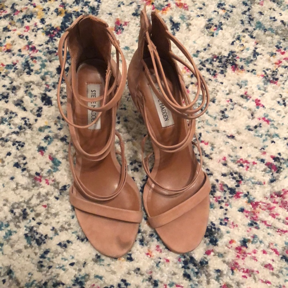 Steve Madden nude heels sandals